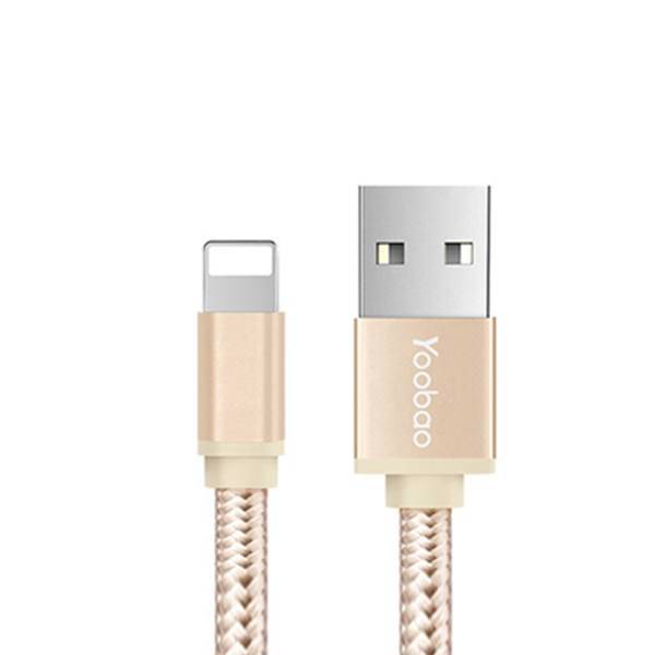 Yooboa YB-413 USB To Lightning Cable 1m، کابل تبدیل USB به لایتنینگ یوبا مدل YB-413 طول 1 متر