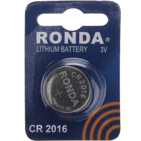 Ronda CR2016 minicell، باتری سکه ای روندا مدل CR2016
