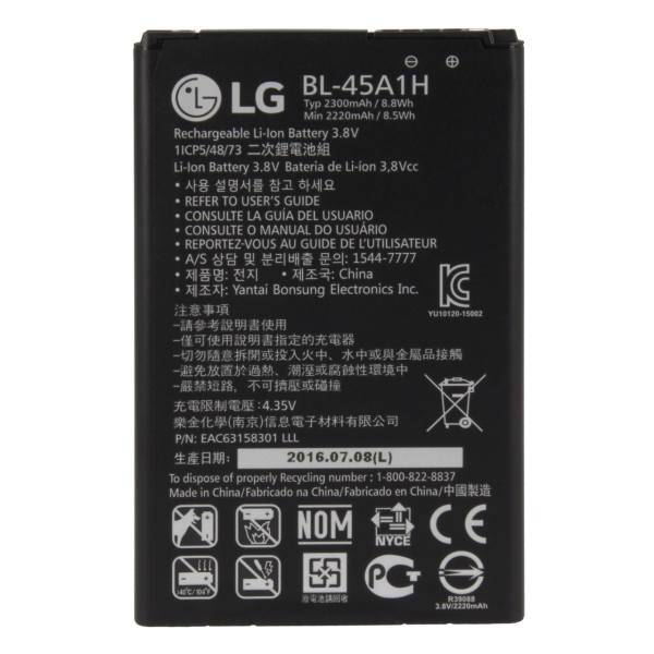 LG BL-45A1H 2300mAh Mobile Phone Battery For LG K10 2016، باتری موبایل ال جی مدل BL-45A1H با ظرفیت 2300mAh مناسب برای گوشی موبایل LG K10 2016