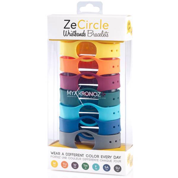 Mykronoz ZeCircle X7 Colorama Pack Wristband Bracelets، پک 7 عددی بند مچ‌بند هوشمند مای کرونوز مدل ZeCircle X7 Colorama