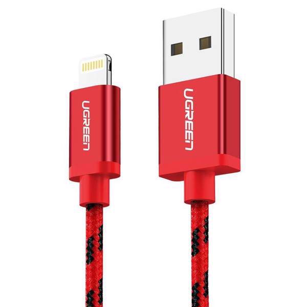 UGreen US247 USB To Lightning Cable 2m، کابل تبدیل USB به لایتنینگ یوگرین مدل US247 طول 2 متر