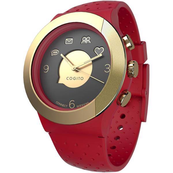 Connect Device Cogito Fit Red Gold، ساعت مچی هوشمند کانکت دیوایس مدل Cogito Fit Red Gold