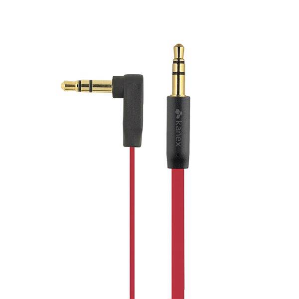 Kanex Flat Angled 3.5mm AUX Audio Cable 1.8m، کابل انتقال صدا 3.5 میلی متری کنکس مدل Flat Angled طول 1.8 متر