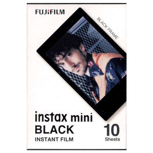 Fujifilm Instax Mini Black Instant Film 10 Sheets، فیلم مخصوص دوربین فوجی اینستکس مینی 10 برگی مدل Black