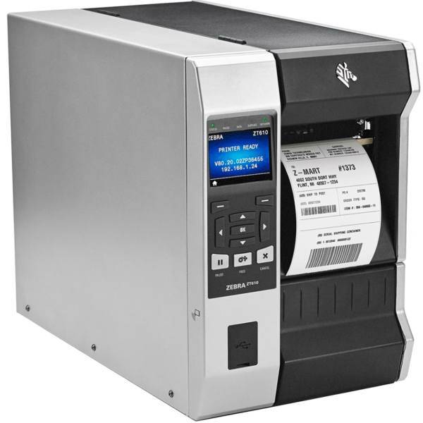 Zebra ZT610 Label Printer With 300 dpi Print Resolution، پرینتر لیبل زن صنعتی زبرا مدل ZT610 با رزولوشن چاپ 300 dpi