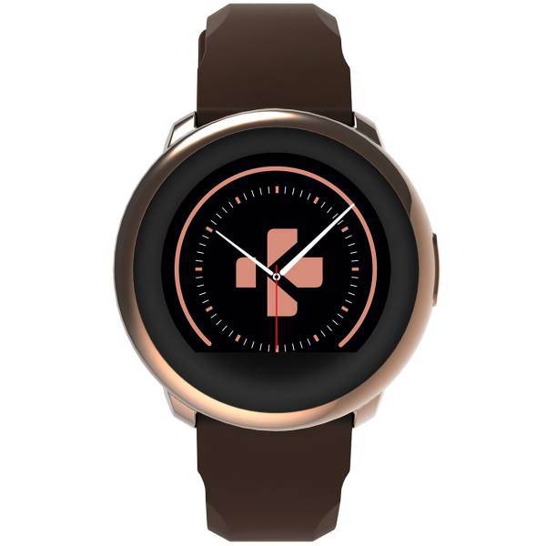 Mykronoz Zeround Rose Gold-Brown Smart Watch، ساعت هوشمند مای کرونوز مدل Zeround Rose Gold-Brown