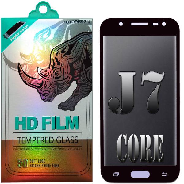 Full Coverage Glass TOTODESIGN Screen Protector For Samsung Galaxy J7 Core، محافظ صفحه نمایش شیشه ای مدل Full Coverage 5D 2017 TOTODESIGN مناسب برای گوشی موبایل سامسونگ Galaxy J7 Core