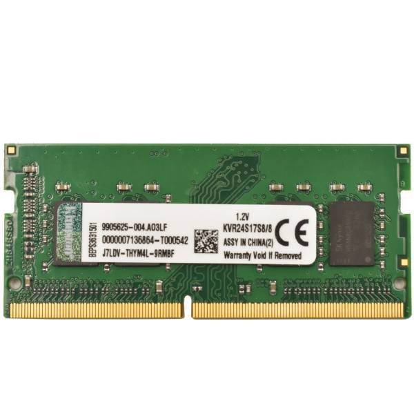 Kingston DDR4 2400S MHz CL17 RAM 8GB، رم لپ تاپ کینگستون مدلDDR4 2400S MHz CL17 ظرفیت 8 گیگابایت