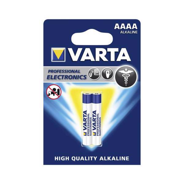 Varta High Quality Alkaline AAAA Battery Pack of 2، باتری سایز AAAA وارتا مدل High Quality Alkaline بسته 2 عددی