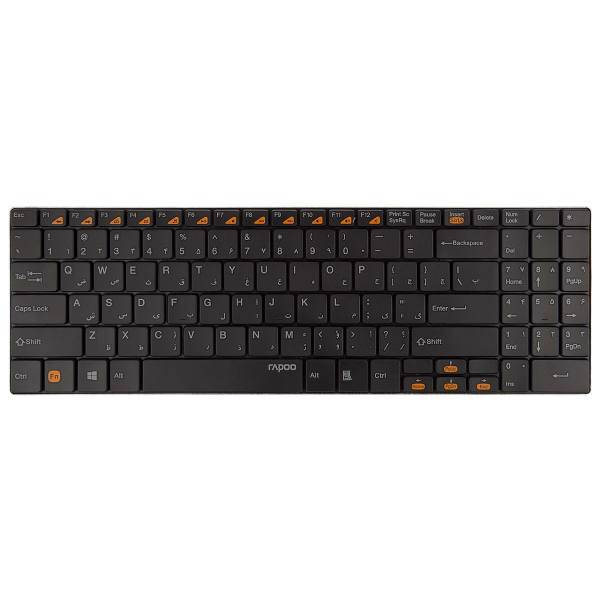 Rapoo E9070 Wireless Keyboard With Persian Letters، کیبورد بی‌سیم رپو مدل E9070 با حروف فارسی