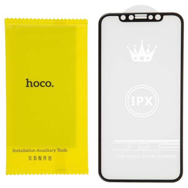 Hoco V1 Glass Screen Protector For iPhone X/10، محافظ صفحه نمایش شیشه‌ای هوکو مد V1 مناسب برای گوشی موبایل آیفون X/10