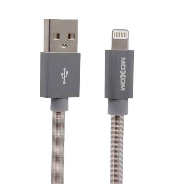 Moxom Data-01 USB To Lightning Cable 1m، کابل تبدیل USB به لایتنینگ موکسوم مدل Data-01 به طول 1 متر
