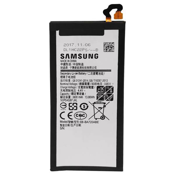 Samsung EB-BA720ABE 3600mAh Mobile Phone Battery For Samsung Galaxy A7 2017، باتری موبایل سامسونگ مدل EB-BA720ABE با ظرفیت 3600mAh مناسب برای گوشی موبایل سامسونگ Galaxy A7 2017