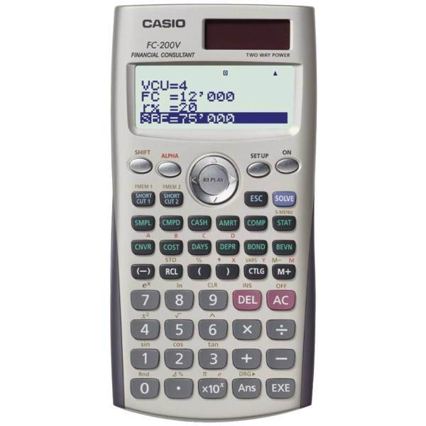 Casio FC-200 V Calculator، ماشین حساب کاسیو FC-200V