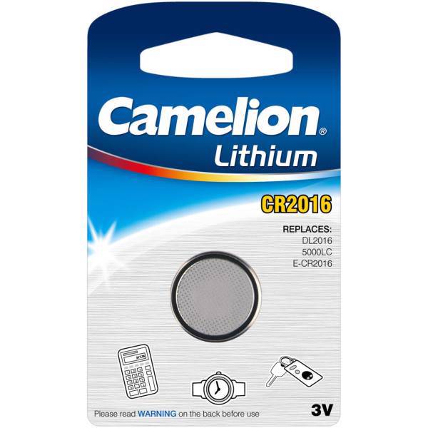 Camelion CR2016 minicell، باتری سکه ای کملیون مدل CR2016