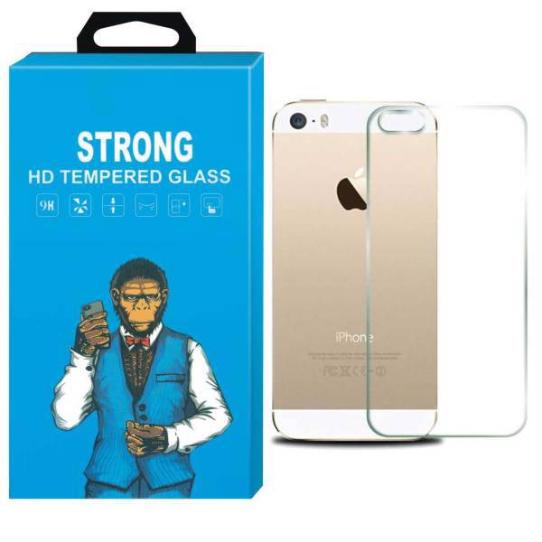 Strong Tempered Glass Back Protector For Apple iPhone 5/5S/Se، محافظ پشت شیشه ای تمپرد Strong مناسب برای گوشی موبایل اپل آیفون 5/5S/SE