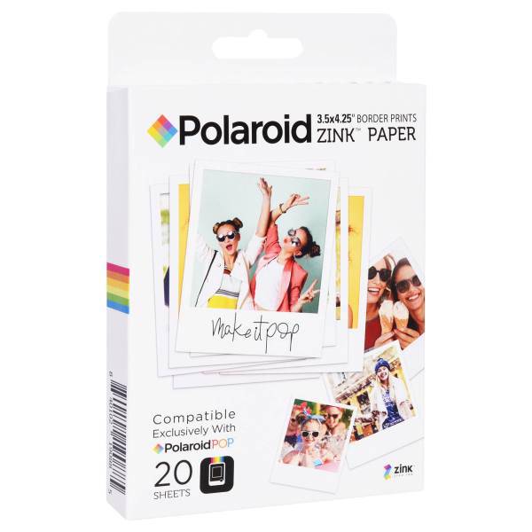 Polaroid Zink Paper Photo Paper Pack Of 20، کاغذ چاپ سریع پولاروید مدل Zink Paper بسته 20 عددی