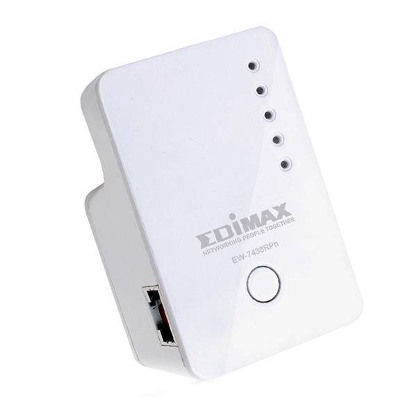 Edimax EW-7438RPn Mini N300 Wi-Fi Extender/Access Point/Wi-Fi Bridge، گسترش دهنده/اکسس پوینت/وای‌فای بریج ادیمکس مدل EW-7438RPn Mini