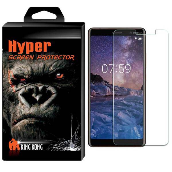 Hyper Protector King Kong Glass Screen Protector For Nokia 7 Plus، محافظ صفحه نمایش شیشه ای کینگ کونگ مدل Hyper Protector مناسب برای گوشی Nokia 7 Plus