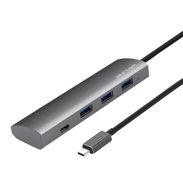 Wavlink WL-UH3047C1 4Port USB-C HUB With Power Delivery، هاب4 پورت USB-C به همراه Power Delivery ویولینک مدل WL-UH3047C1
