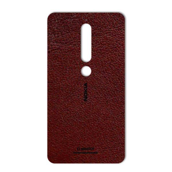 MAHOOT Natural Leather Sticker for Nokia 6/1، برچسب تزئینی ماهوت مدلNatural Leather مناسب برای گوشی Nokia 6/1