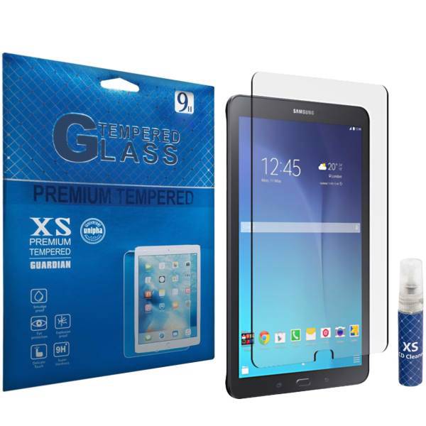 XS Tempered Glass Screen Protector For Samsung Galaxy Tab E 8.0 With XS LCD Cleaner، محافظ صفحه نمایش شیشه ای ایکس اس مدل تمپرد مناسب برای تبلت سامسونگ Galaxy Tab E 8.0 به همراه اسپری پاک کننده صفحه XS