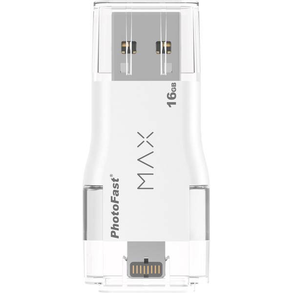 Photofast i-FlashDrive Max OTG Flash Memory - 16GB، فلش مموری OTG فوتوفست مدل i-FlashDrive Max ظرفیت 16 گیگابایت
