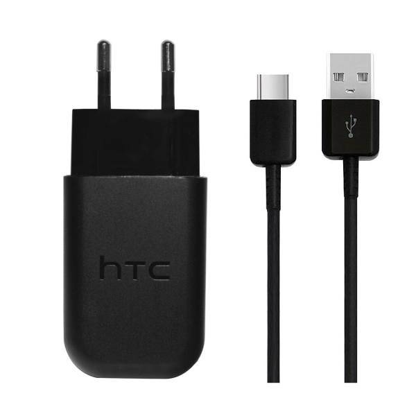 HTC TC-P5000-EU Wall Charger With USB-C Cable، شارژر دیواری اچ تی سی مدل TC-P5000-EU همراه با کابل USB C