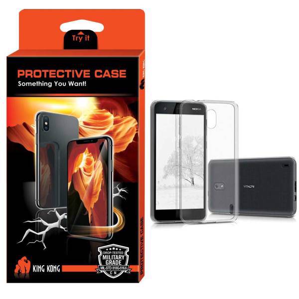 King Kong Protective TPU Cover For Nokia 2، محافظ صفحه نمایش شیشه ای کینگ کونگ مدل Hyper Protector مناسب برای گوشی Nokia 2