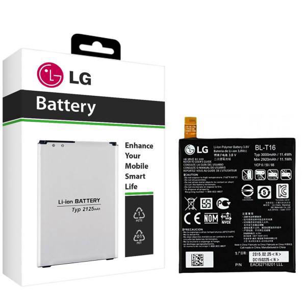 LG BL-T16 3000mAh Mobile Phone Battery For LG G Flex 2، باتری موبایل ال جی مدل BL-T16 با ظرفیت 3000mAh مناسب برای گوشی موبایل ال جی G Flex 2