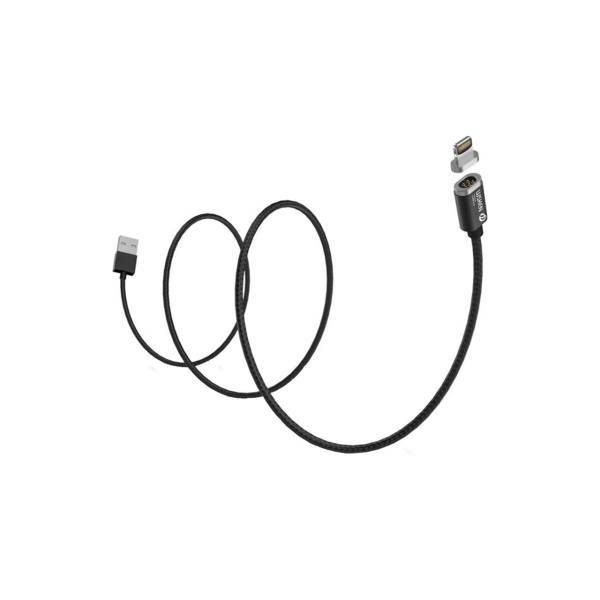 WSKEN Mini2 Magnetic Cable 1 Meter Length Lighting Black، کابل تبدیل لایتینگ به USB مگنتیWKSEN مدل MINI2 طول 1 متر