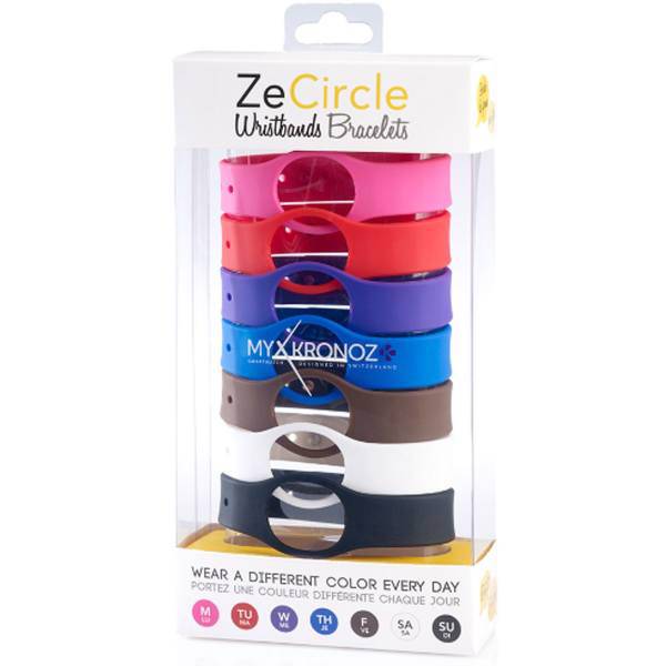 MyKronoz ZeCircle X7 Classic Pack Wristband Bracelets، پک 7 عددی بند مچ‌بند هوشمند مای کرونوز مدل ZeCircle X7 Classic