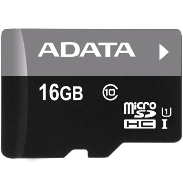 Adata Premier UHS-I U1 Class 10 50MBps microSDHC - 16GB، کارت حافظه‌ microSDHC ای دیتا مدل Premier کلاس 10 استاندارد UHS-I U1 سرعت 50MBps ظرفیت 16 گیگابایت