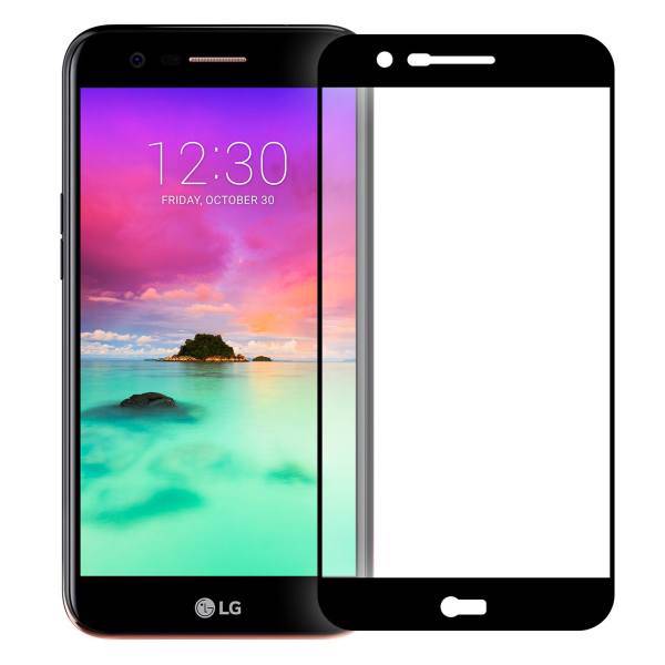 Tempered Full Cover Glass Screen Protector For LG K10 2017، محافظ صفحه نمایش شیشه ای تمپرد مدل Full Cover مناسب برای گوشی موبایل ال جی K10 2017