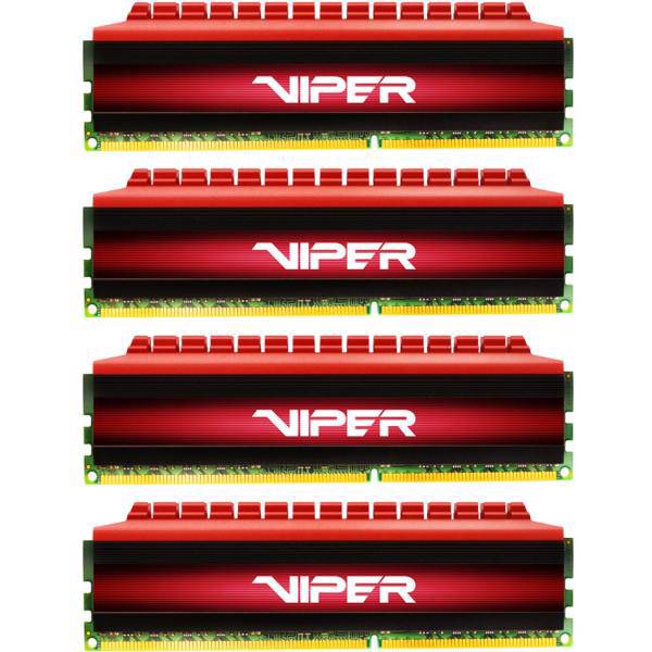 Patriot Viper 4 DDR4 2400 CL15 Dual Channel Desktop RAM - 32GB، رم دسکتاپ DDR4 دوکاناله 2400 مگاهرتز CL15 پتریوت مدل Viper 4 ظرفیت 32 گیگابایت
