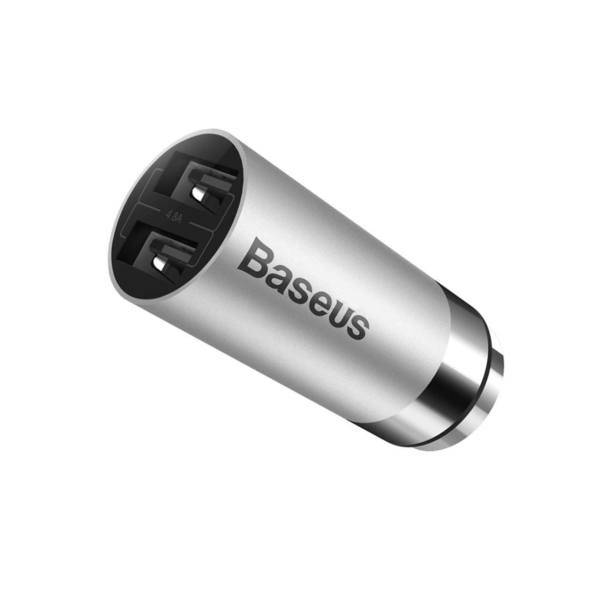 Baseus Smart Dual USB Car Charger، شارژر فندکی باسئوس مدل Smart Dual USB