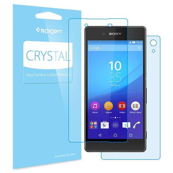 Sony Xperia Z3 Plus Spigen Crystal Screen Protector، محافظ صفحه نمایش اسپیگن مدل Crystal مناسب برای گوشی موبایل سونی اکسپریا Z3 پلاس