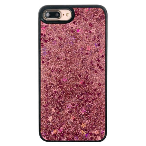 Luxury Case Floating Red Glitter Cover For iPhone 7 Plus، کاور لاکچری کیس مدل Floating Red Glitter مناسب برای گوشی موبایل iPhone 7 Plus