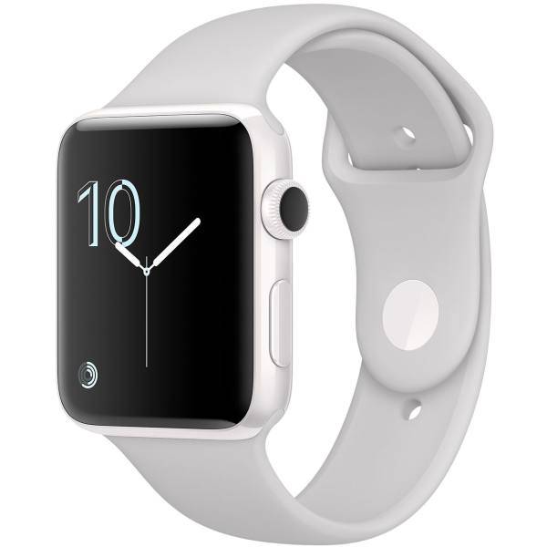Apple Watch Series 2 Edition 42mm Ceramic Case with Cloud Sport Band، ساعت هوشمند اپل واچ سری 2 ادیشن مدل 42mm Ceramic Case with Cloud Sport Band