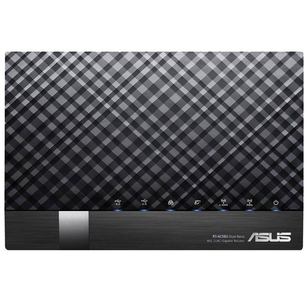 Asus RT-AC56U 802.11ac Dual-Band Wireless-AC1200 Gigabit Router، روتر بی‌سیم و دوبانده ایسوس مدل RT-AC56U