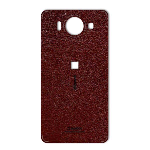 MAHOOT Natural Leather Sticker for Microsoft Lumia 950، برچسب تزئینی ماهوت مدلNatural Leather مناسب برای گوشی Microsoft Lumia 950