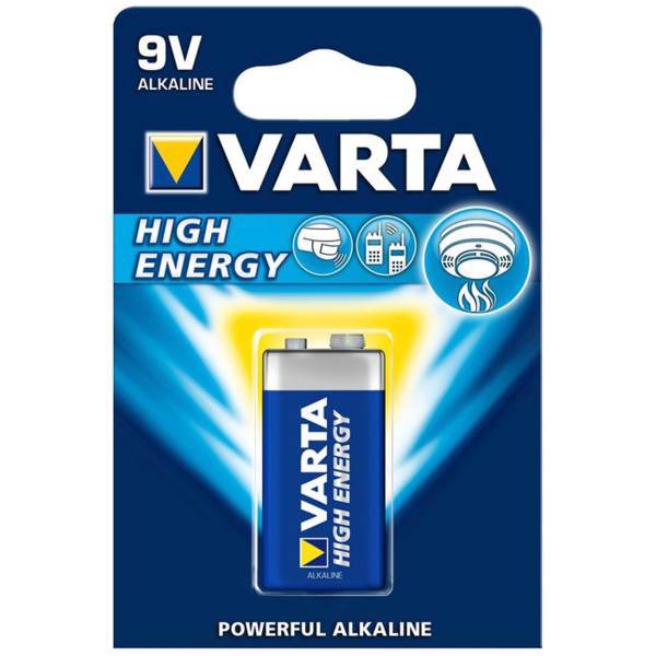 Varta High Energy Alkaline 9V HE Battery، باتری نه ولتی وارتا مدل High Energy Alkaline 9V HE