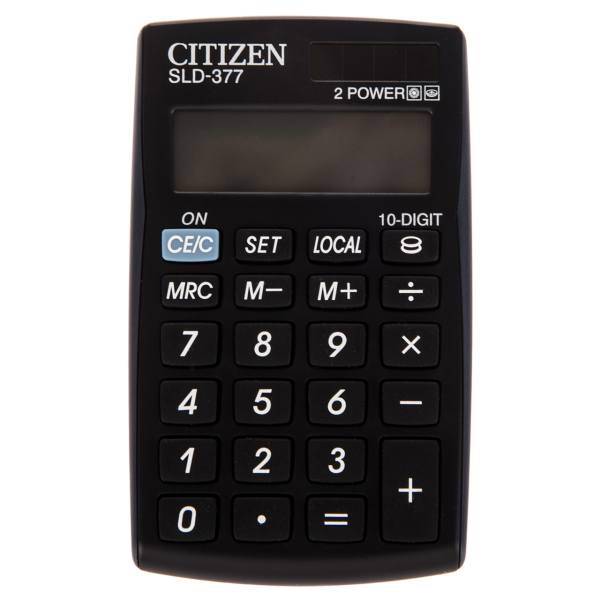 Citizen SLD-377 Calculator، ماشین حساب جیبی سیتیزن مدل SLD-377