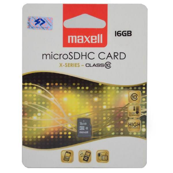maxell microSDHC Card 16GB x-Series Class 10، کارت حافظه مکسل microSDHC Card 16GB x-Series Class 10