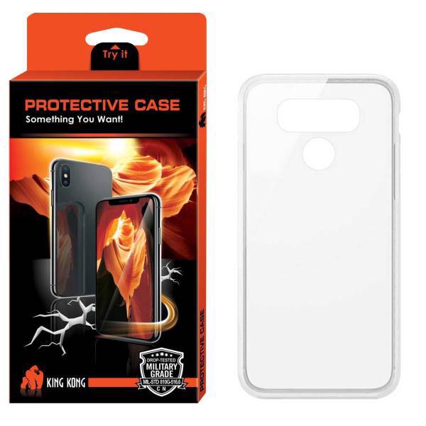 King Kong Protective TPU Cover For LG Q6، کاور پروتکتیو کیس مدل Color Less Jelly مناسب برای گوشی موبایل ال جی Q6