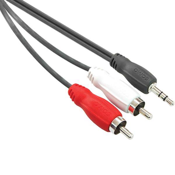 Somo SM403 RCA to 3.5 Plug Cable 1.8m، کابل تبدیل جک 3.5 میلی متری به RCA سومو مدل SM403 به طول 1.8 متر