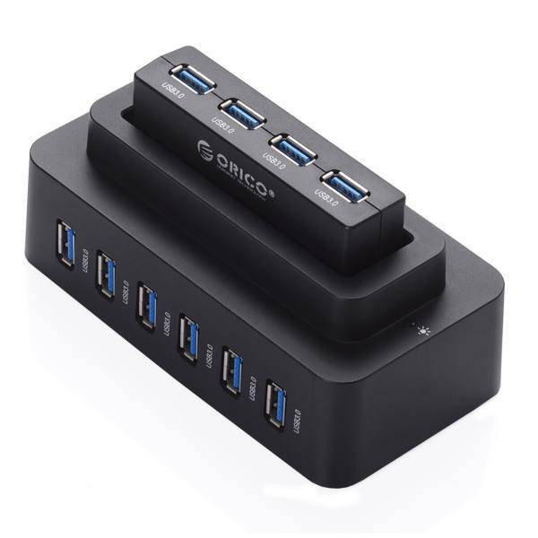 Orico H10D6-U3 10 Port USB 3.0 Hub، هاب USB3.0 ده پورت اوریکو مدل H10D6-U3