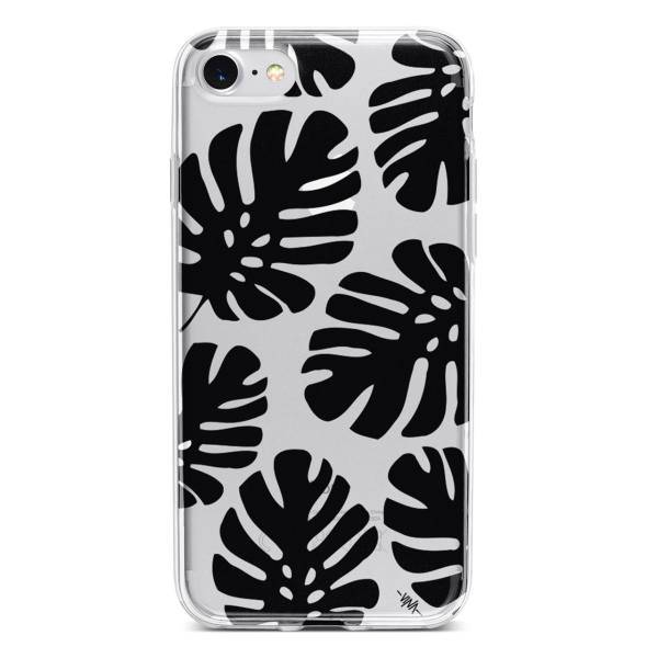 Black Monstera Case Cover For iPhone 7 /8، کاور ژله ای وینا مدل Black Monstera مناسب برای گوشی موبایل آیفون 7 و 8