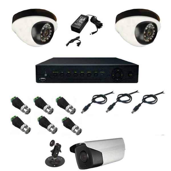 سیستم امنیتی مداربسته پک 3 دوربین مداربسته سینتکس مدل SX4001A