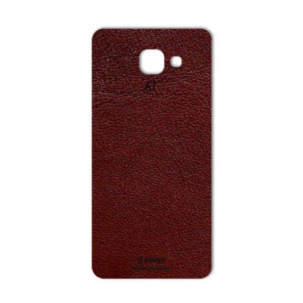 MAHOOT Natural Leather Sticker for Samsung A7 2016، برچسب تزئینی ماهوت مدلNatural Leather مناسب برای گوشی Samsung A7 2016